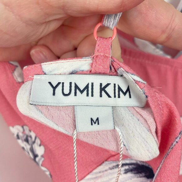 NWT YUMI KIM Romper Call Back Romper in Rose Duet Pink Floral Ruffle Medium M - Picture 9 of 10